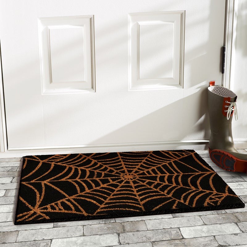 Calloway Mills 101951729 Scary Web Doormat, 17x29, Black and Natural - Image 4